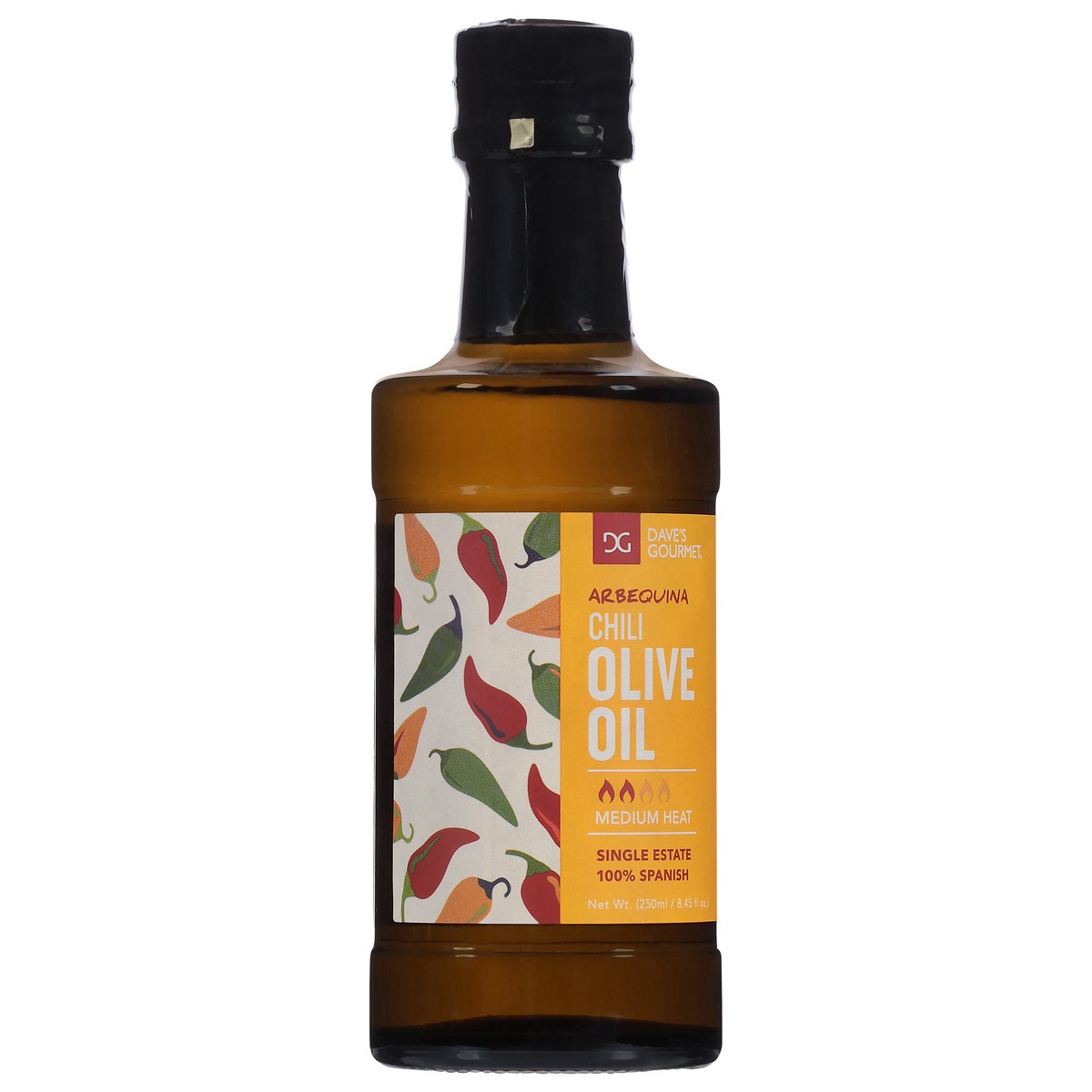 slide 3 of 4, Daves Gourmet Olive Oil Chili Medium Heat - 250 ML, 250 ml