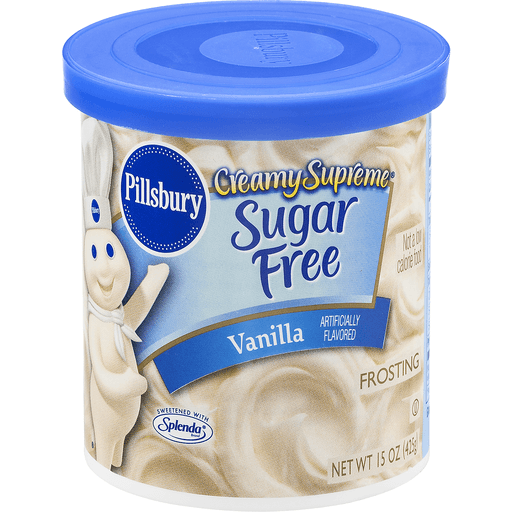 slide 9 of 9, Pillsbury Creamy Supreme Sugar-Free Vanilla Frosting, 15 oz