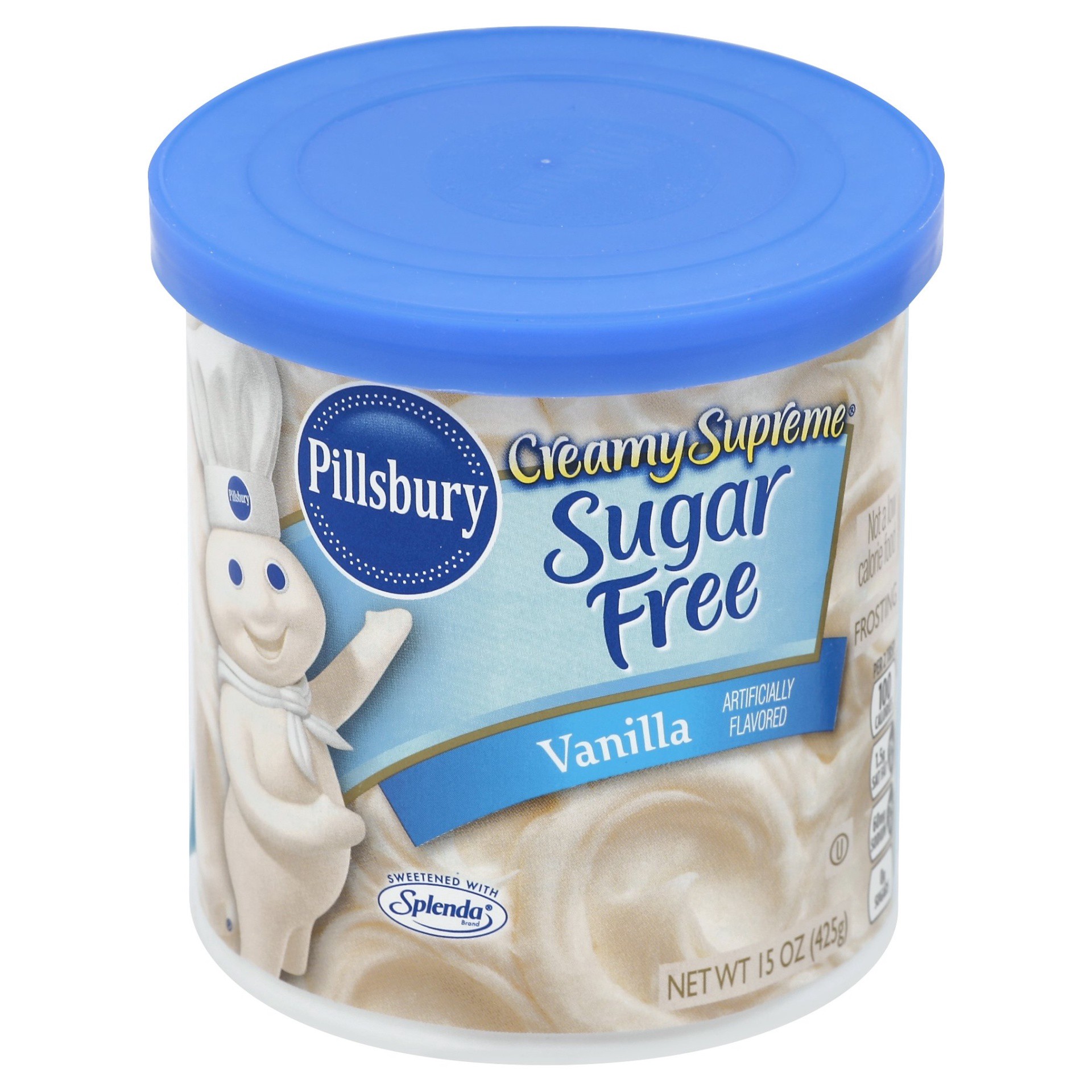 slide 1 of 9, Pillsbury Creamy Supreme Sugar-Free Vanilla Frosting, 15 oz