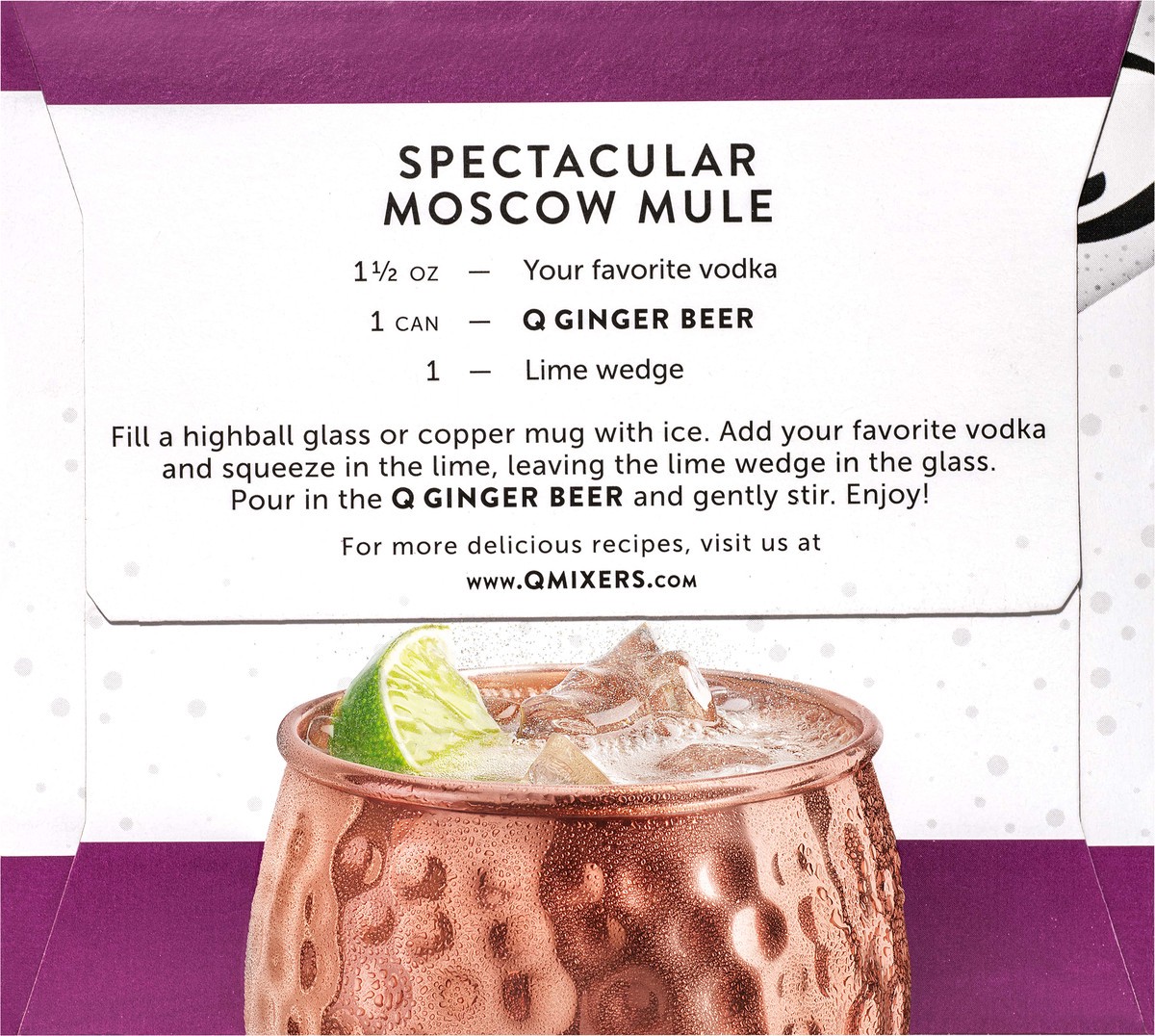 slide 8 of 8, Q Mixers Ginger Beer, Premium Cocktail Mixer Made with Real Ingredients, (Pack of 4) - 4 ct, 4 ct