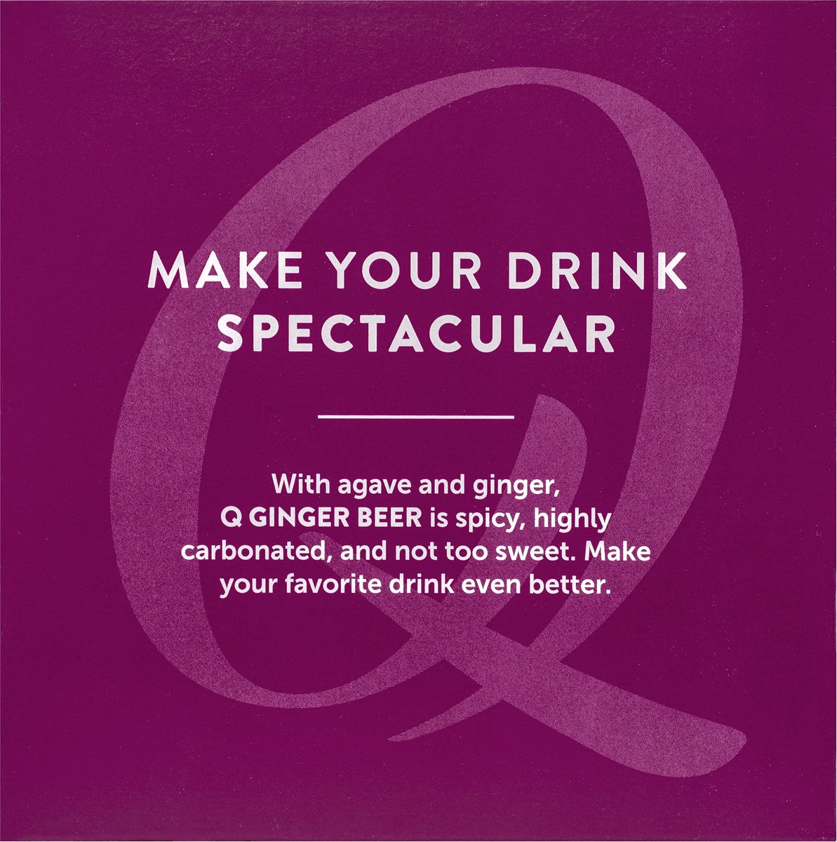 slide 4 of 8, Q Mixers Ginger Beer, Premium Cocktail Mixer Made with Real Ingredients, (Pack of 4) - 4 ct, 4 ct
