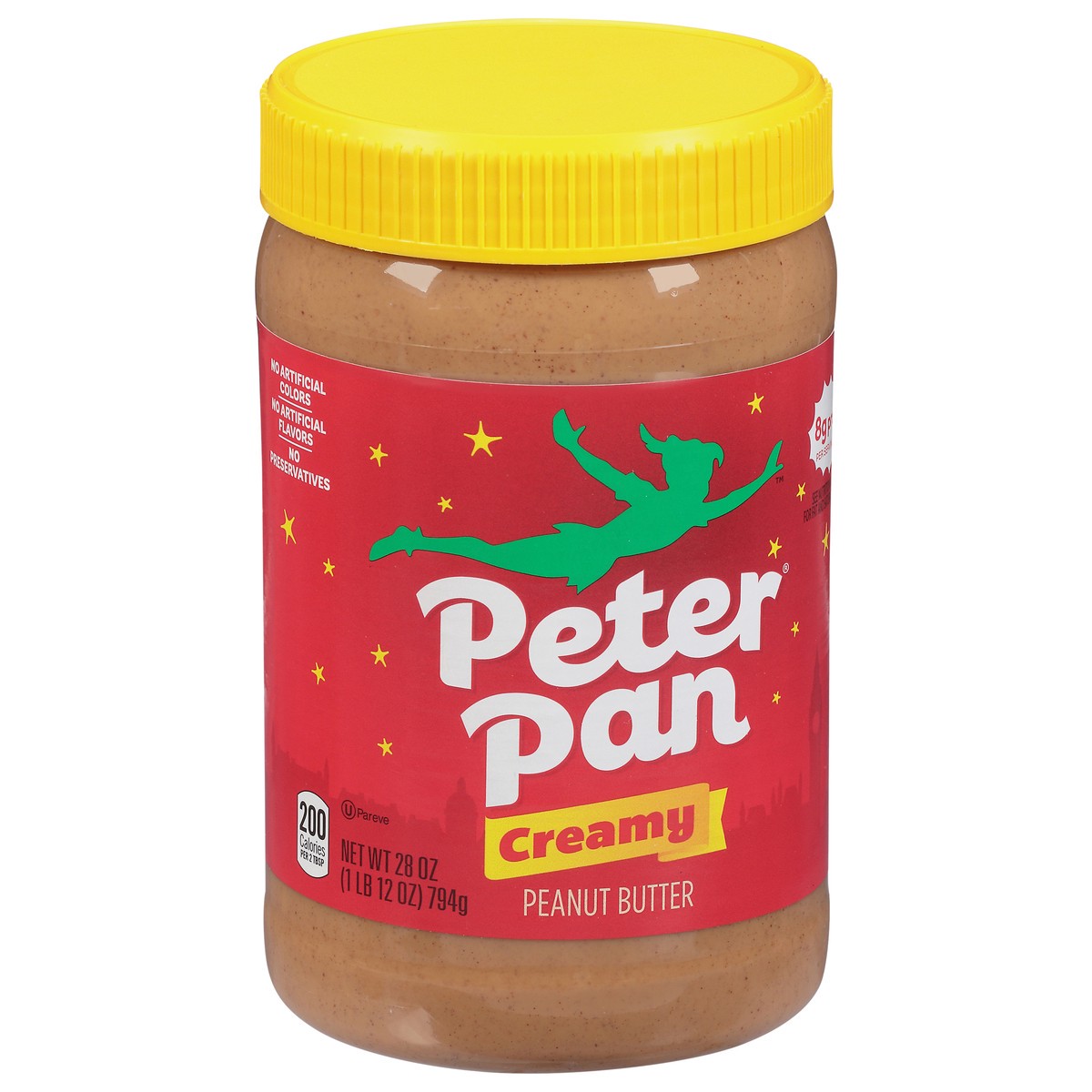 slide 6 of 9, Peter Pan Creamy Peanut Butter, 28 OZ, 28 oz