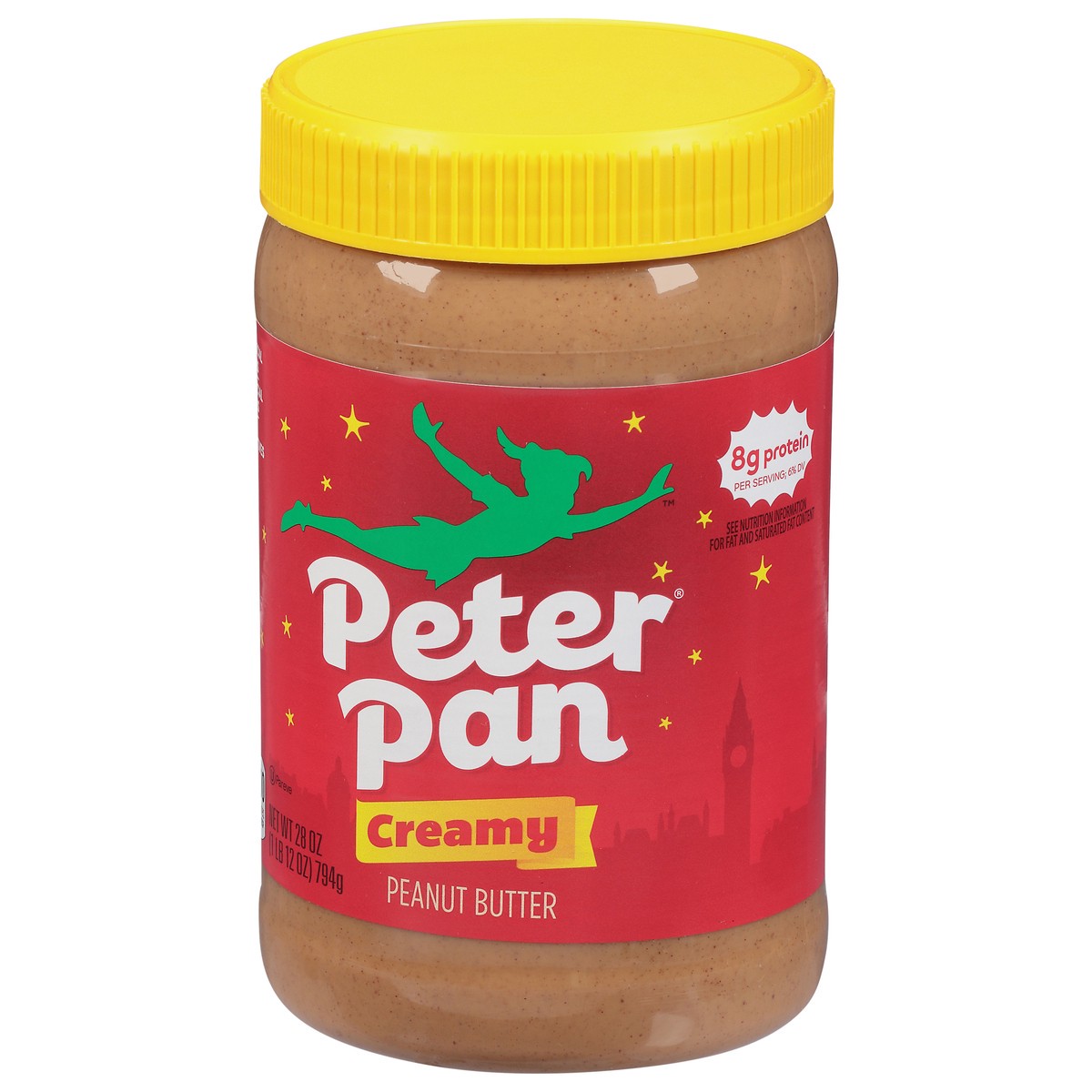 slide 3 of 9, Peter Pan Creamy Peanut Butter, 28 OZ, 28 oz