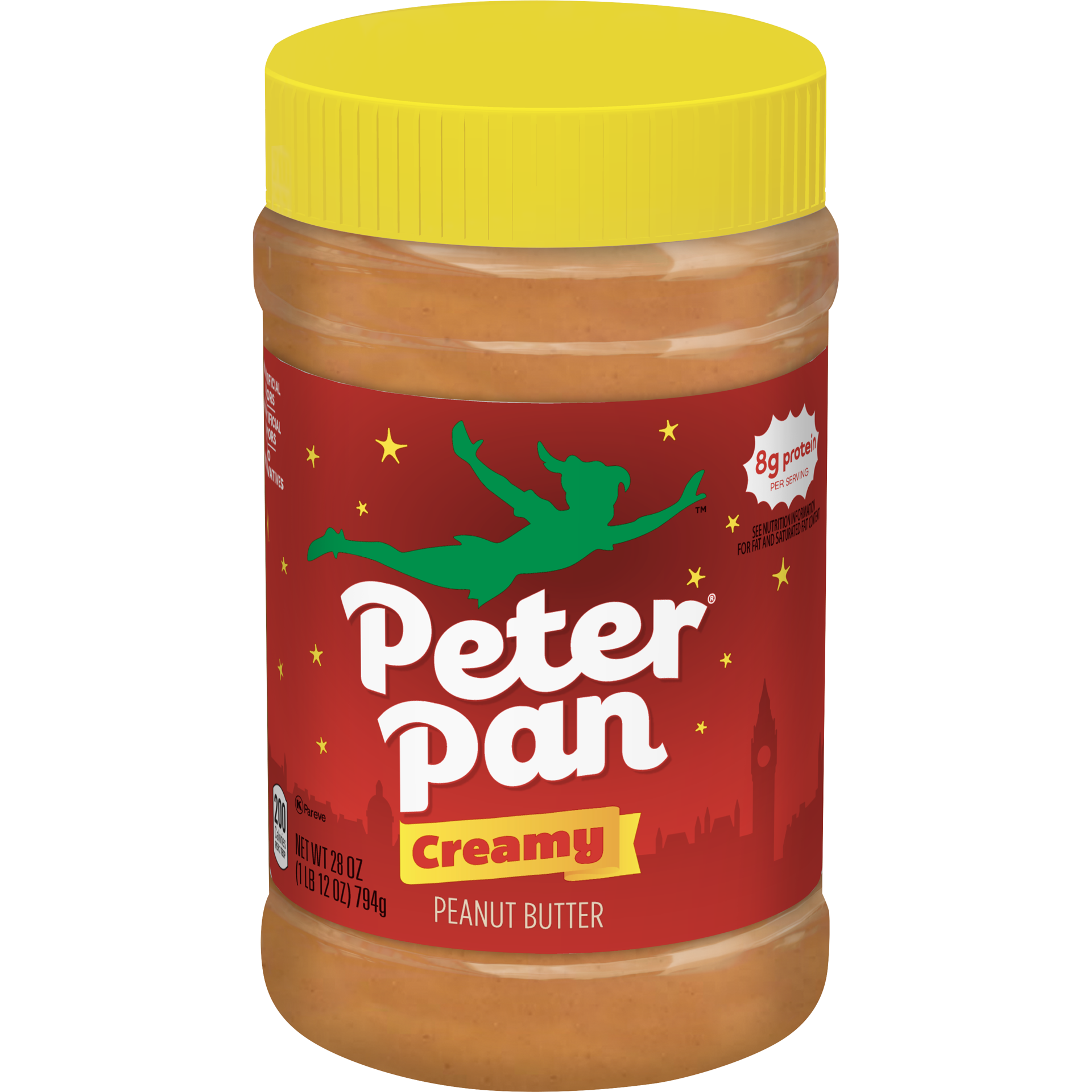 slide 1 of 9, Peter Pan Creamy Peanut Butter, 28 OZ, 28 oz