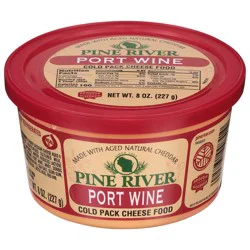 Pine River Cold Pack Port Wine Cheese Spread 8 oz