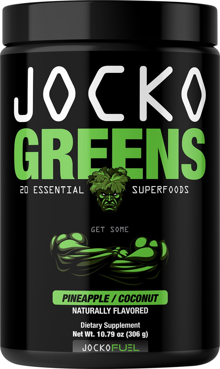 slide 8 of 9, Jocko Coconut Pineapple Greens 30 Servings, 10.79 oz