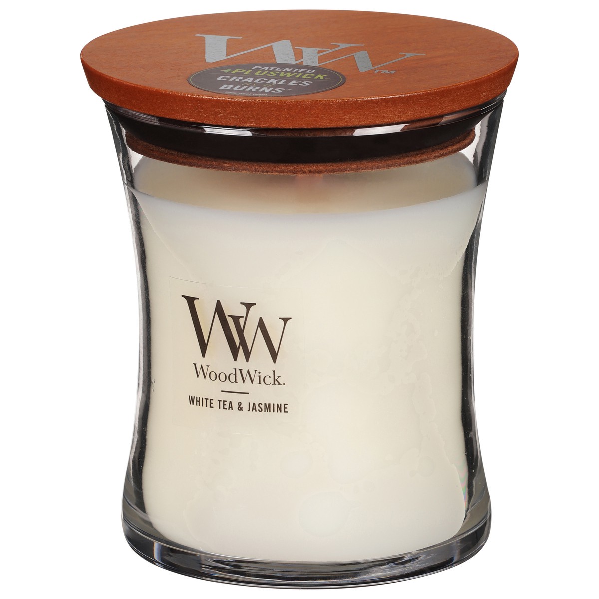 slide 2 of 9, WoodWick White Tea & Jasmine Candle 1 ea, 1 ct