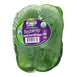 Pedro Family Farms Freshwrap Organic Green Bell Peppers