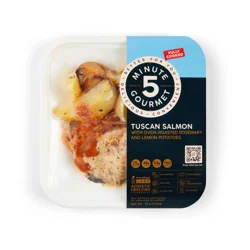 5-Minute Gourmet Tuscan Salmon With Oven-Roasted Rosemary And Lemon Potatoes. 12oz. Each