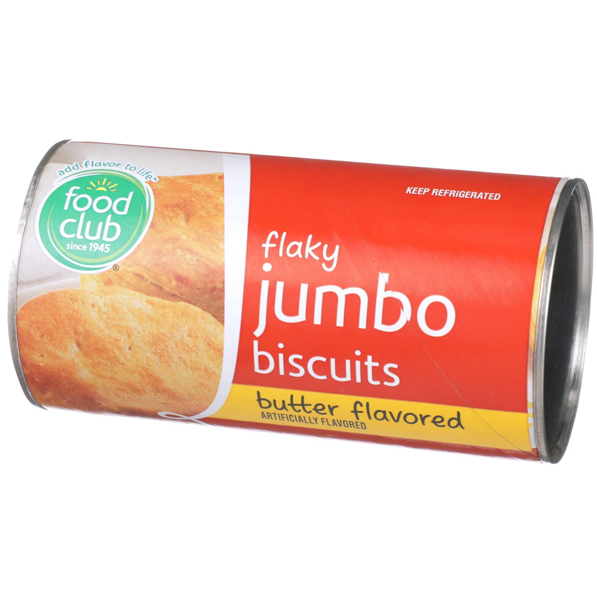 slide 5 of 9, Food Club Butter Flavored Flaky Jumbo Biscuits - 16 oz, 16 oz