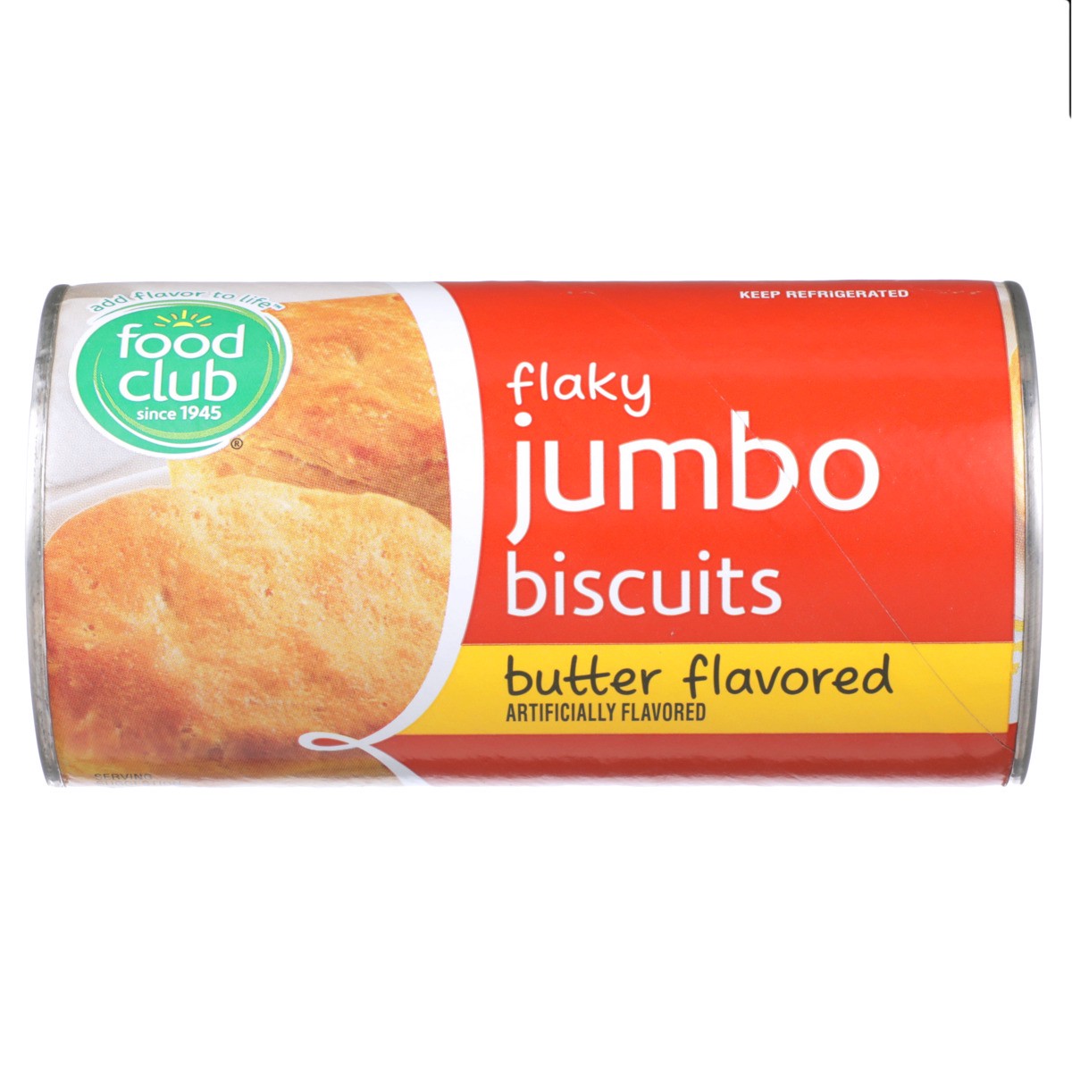 slide 2 of 9, Food Club Butter Flavored Flaky Jumbo Biscuits - 16 oz, 16 oz