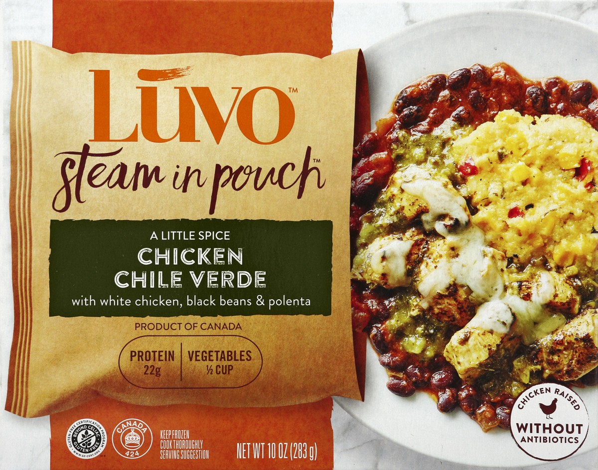 slide 4 of 4, Luvo Verde Chicken Chile, 10 oz