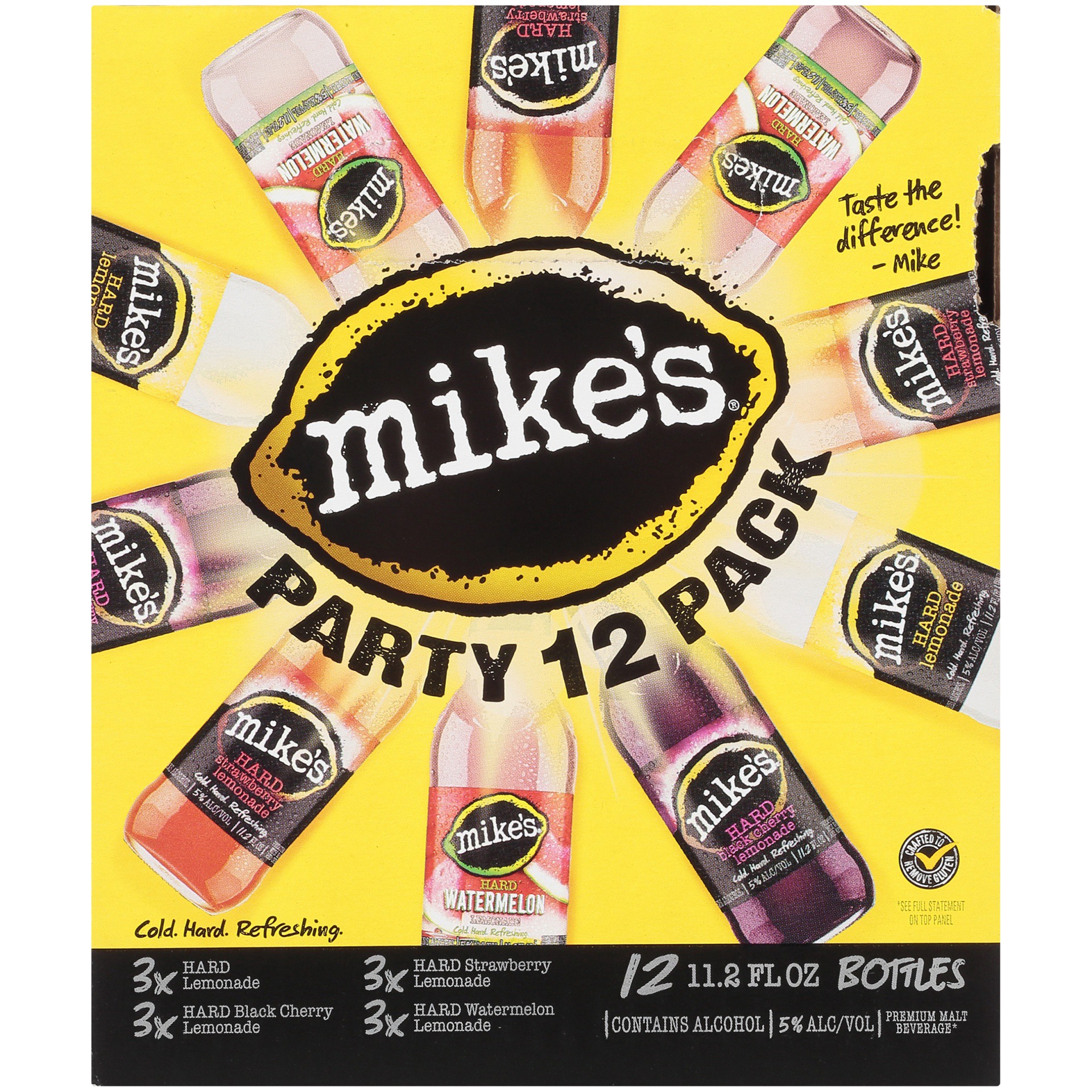 slide 3 of 5, Mike's Hard Lemonade My Party Picks Bottles, 12 ct; 11.2 oz
