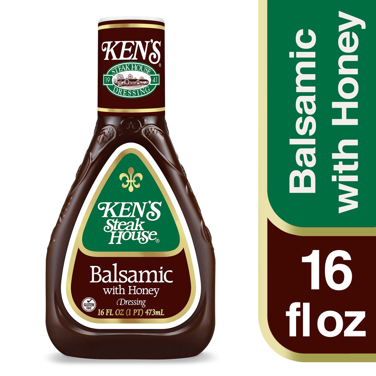 slide 1 of 12, Ken's Steak House Balsamic with Honey Dressing 16 fl oz, 16 fl oz