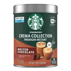 Starbucks Crema Collection Premium Instant Molten Chocolate Flavored Instant Coffee - 7.12 oz