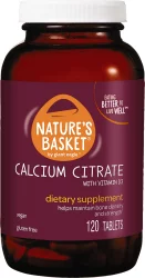 Nature's Basket Calcium Citrate With Vitamin D3