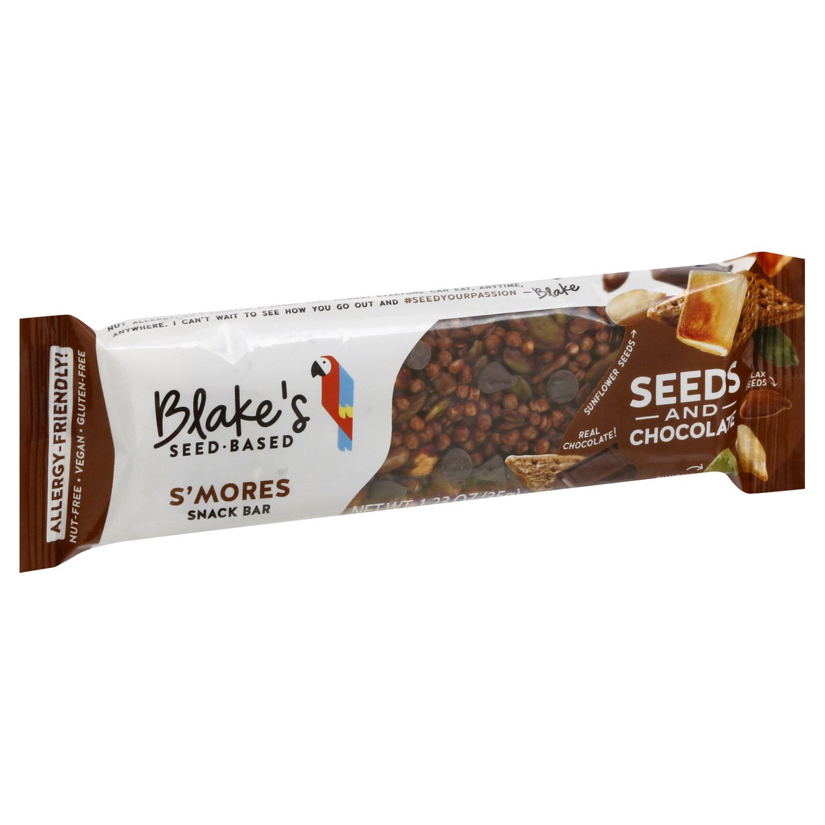 slide 5 of 13, Blakes Seed Based S'mores Snack Bar 1.23 oz, 1.23 oz