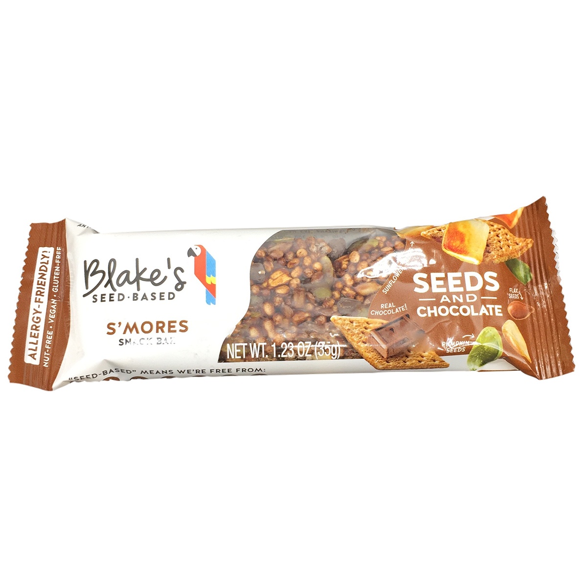 slide 1 of 1, Blake's Seed Based Snack Bar, S'Mores, 1.23 oz