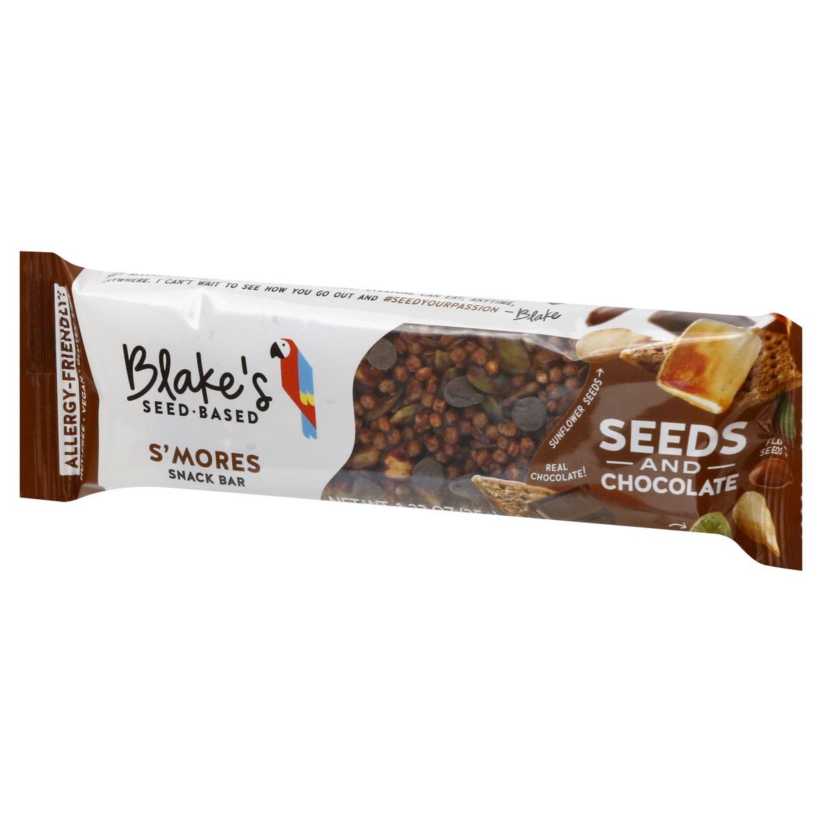 slide 6 of 13, Blakes Seed Based S'mores Snack Bar 1.23 oz, 1.23 oz