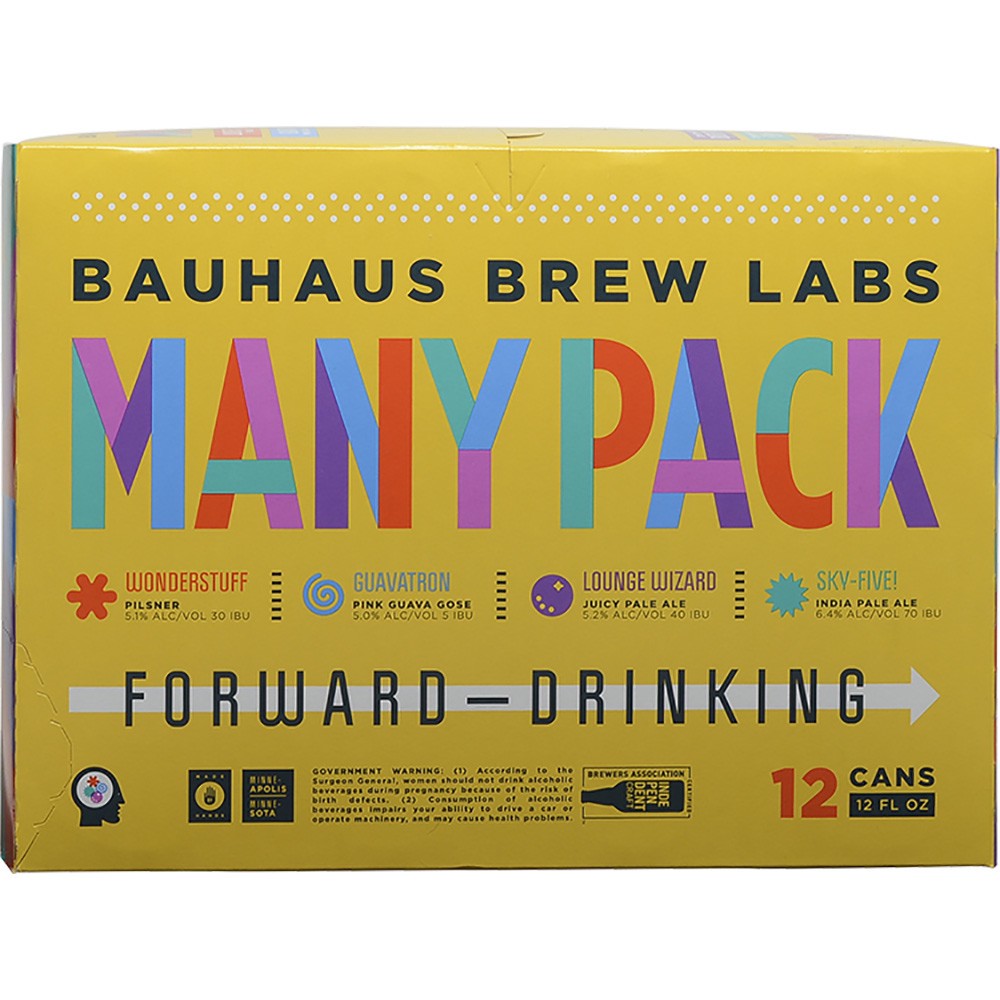 slide 1 of 1, Bauhaus Many Pack, 12 ct; 12 oz