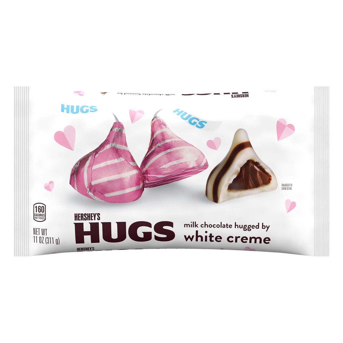 slide 1 of 3, Hugs Hugs White Creme Milk Chocolate 11 oz, 11 oz