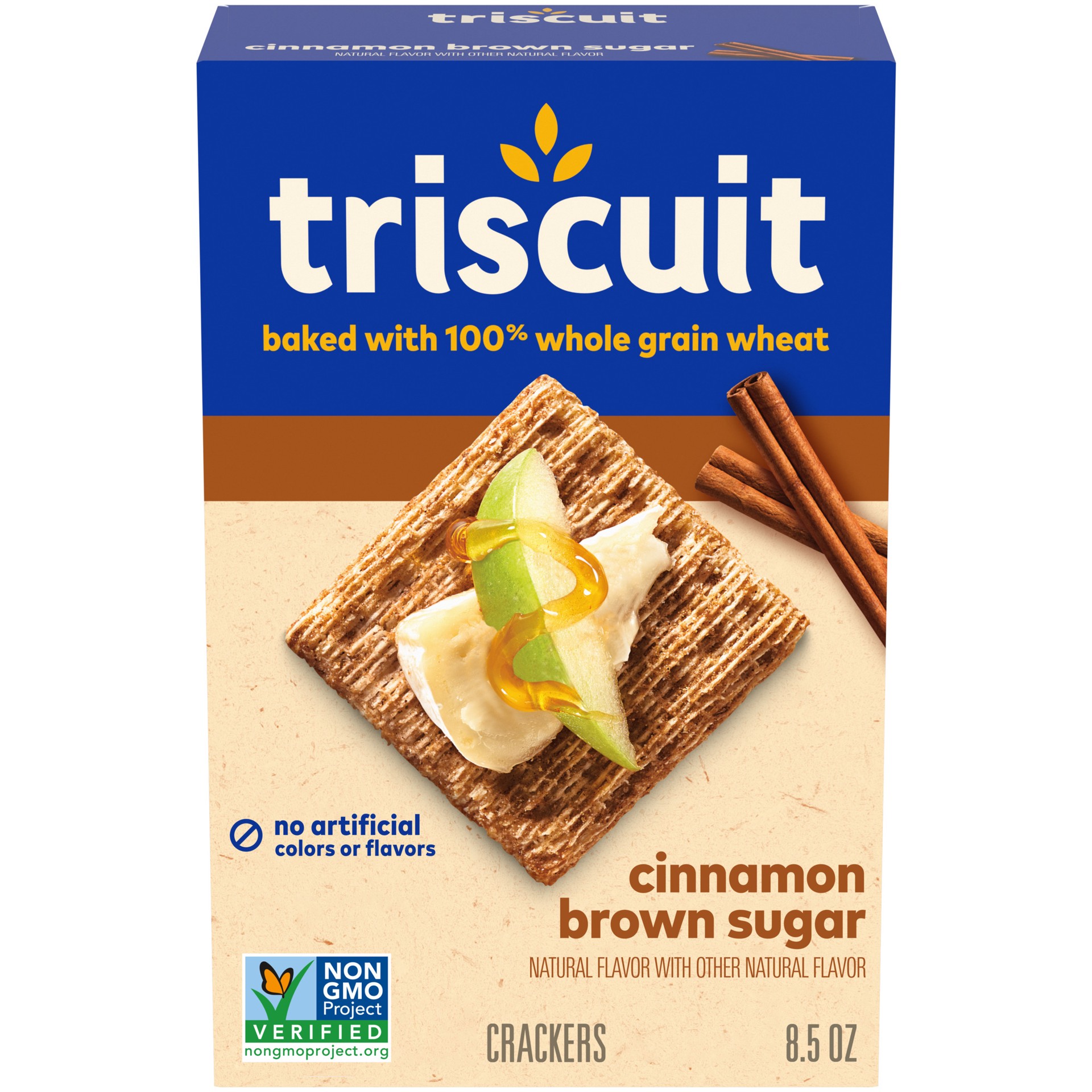 slide 1 of 5, Triscuit Cinnamon Brown Sugar Whole Grain Wheat Crackers, 8.5 oz, 8.5 oz