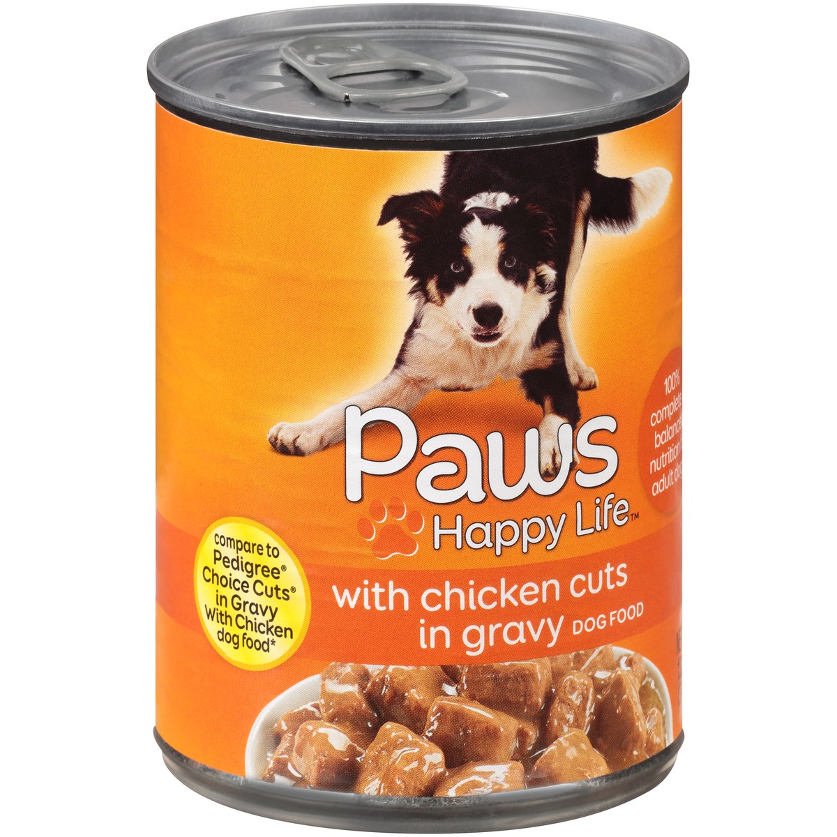 slide 7 of 9, Paws Happy Life Chicken Cuts In Gravy Dog Food, 13.2 oz