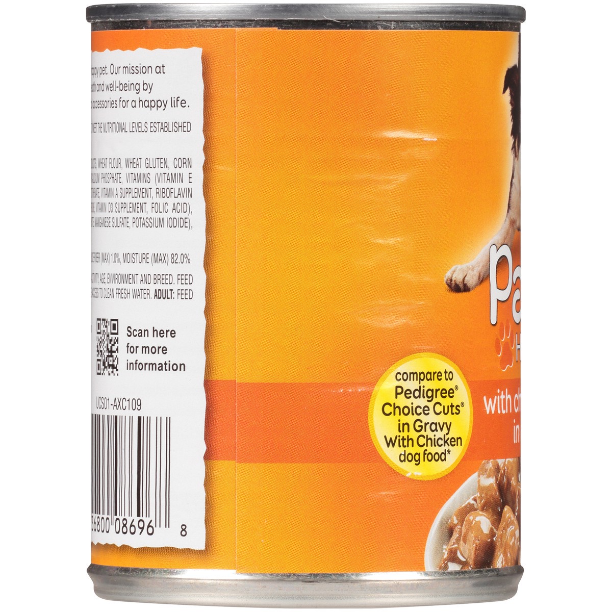 slide 4 of 9, Paws Happy Life Chicken Cuts In Gravy Dog Food, 13.2 oz