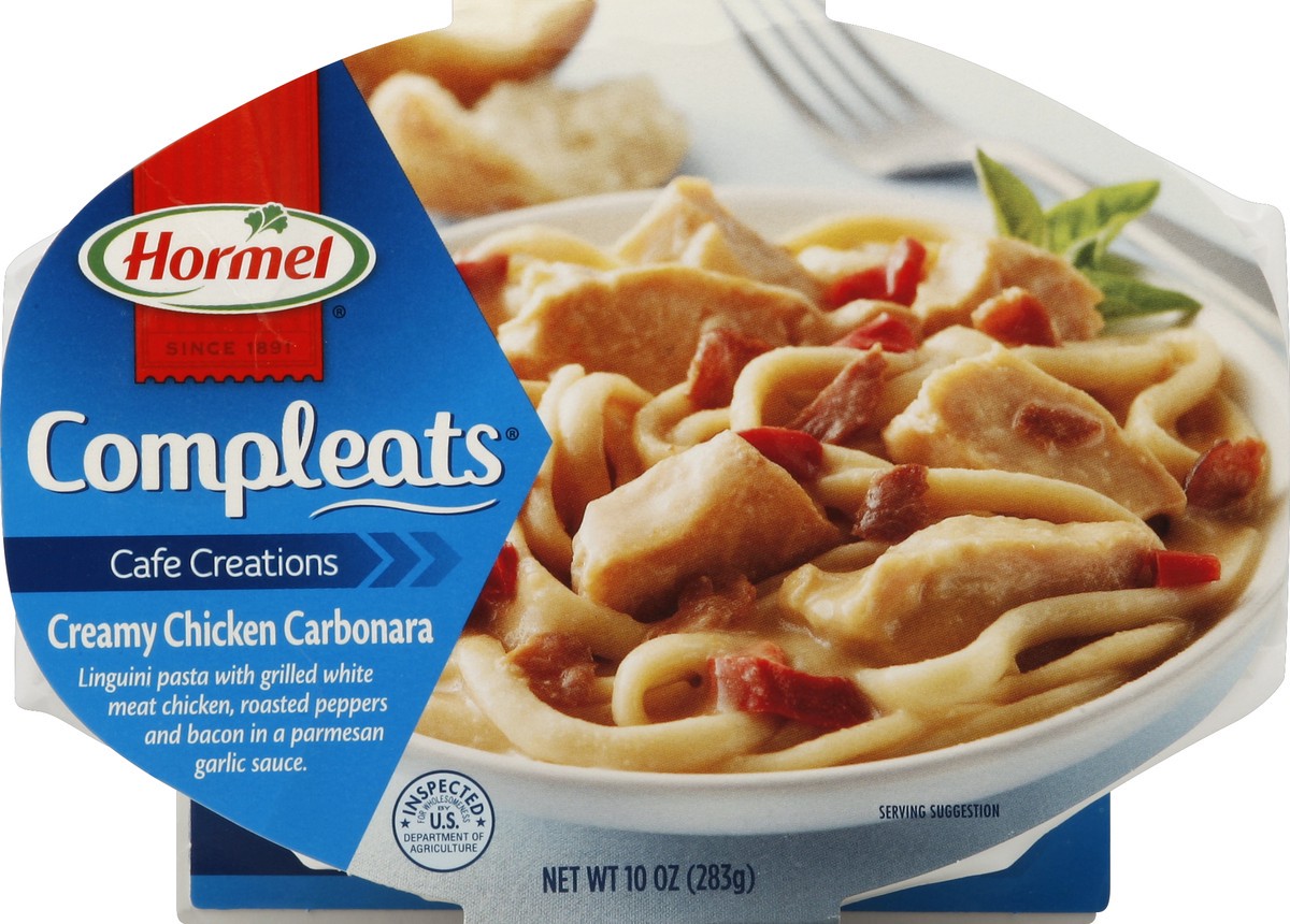 slide 4 of 4, Hormel Compleats Chicken Carbonara, 10 oz