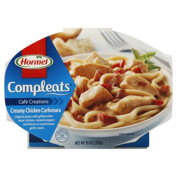 slide 1 of 4, Hormel Compleats Chicken Carbonara, 10 oz