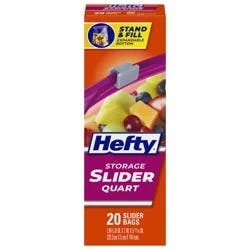 Hefty Quart Slider Storage Bag