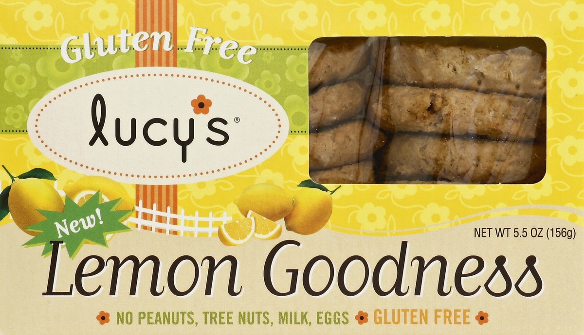 slide 2 of 4, Lucy's Gluten Free Lemon Goodness Cookies, 5.5 oz