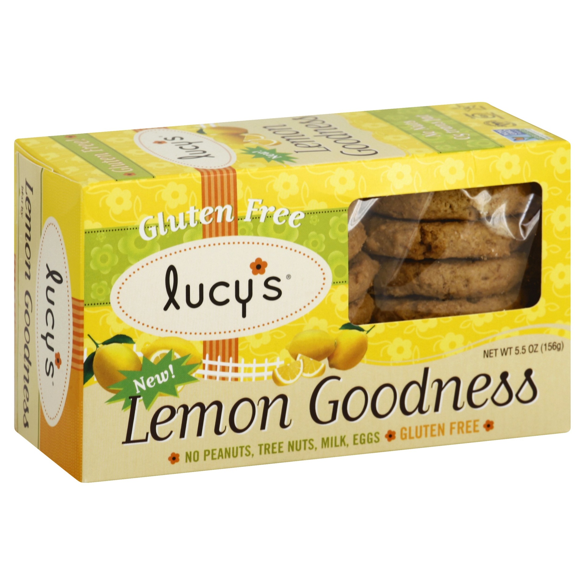 slide 1 of 4, Lucy's Gluten Free Lemon Goodness Cookies, 5.5 oz