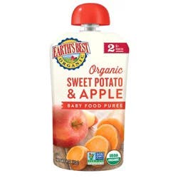 Earth's Best Sweet Potato Apple Baby Puree