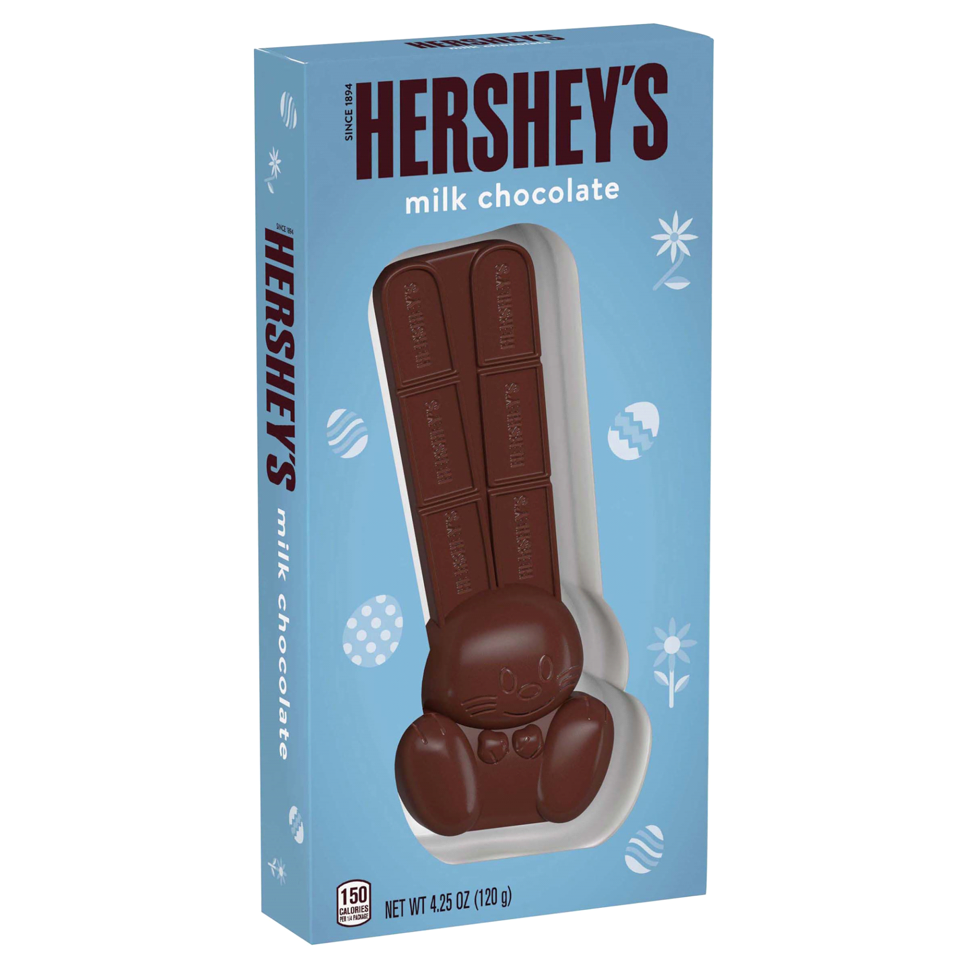 slide 1 of 1, Hershey's Solid Milk Chocolate Easter Bunny Candy, 4.25 oz