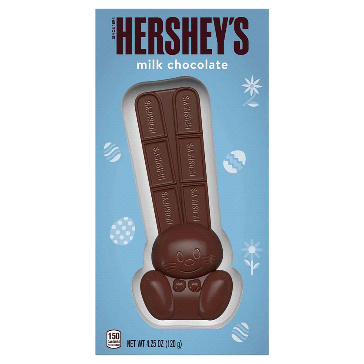 slide 1 of 1, Hershey's Solid Milk Chocolate Easter Bunny Candy, 4.25 oz