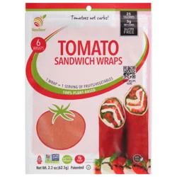 NewGem Foods Tomato Sandwich Wraps 6 ea