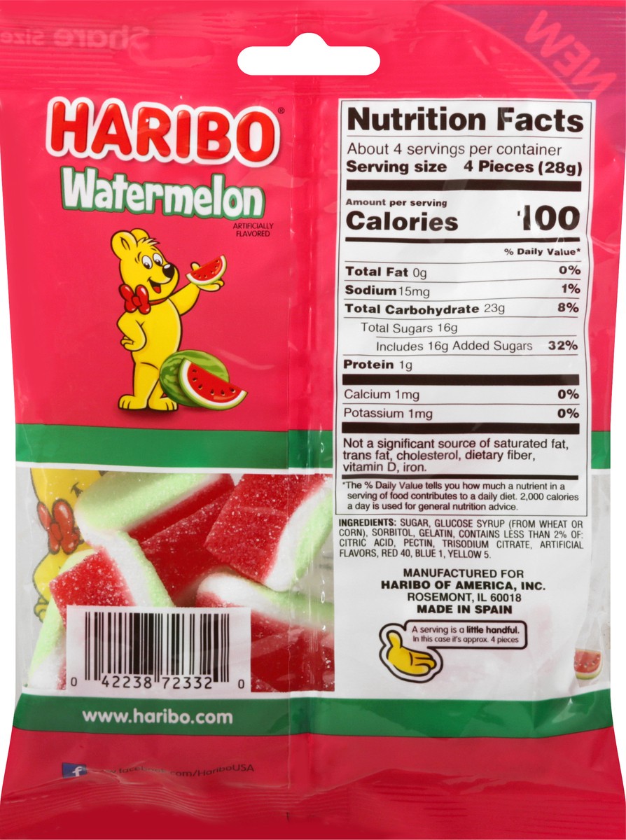 slide 9 of 9, Haribo Watermelon Gummi Candy Share Size 4.1 oz, 4.1 oz