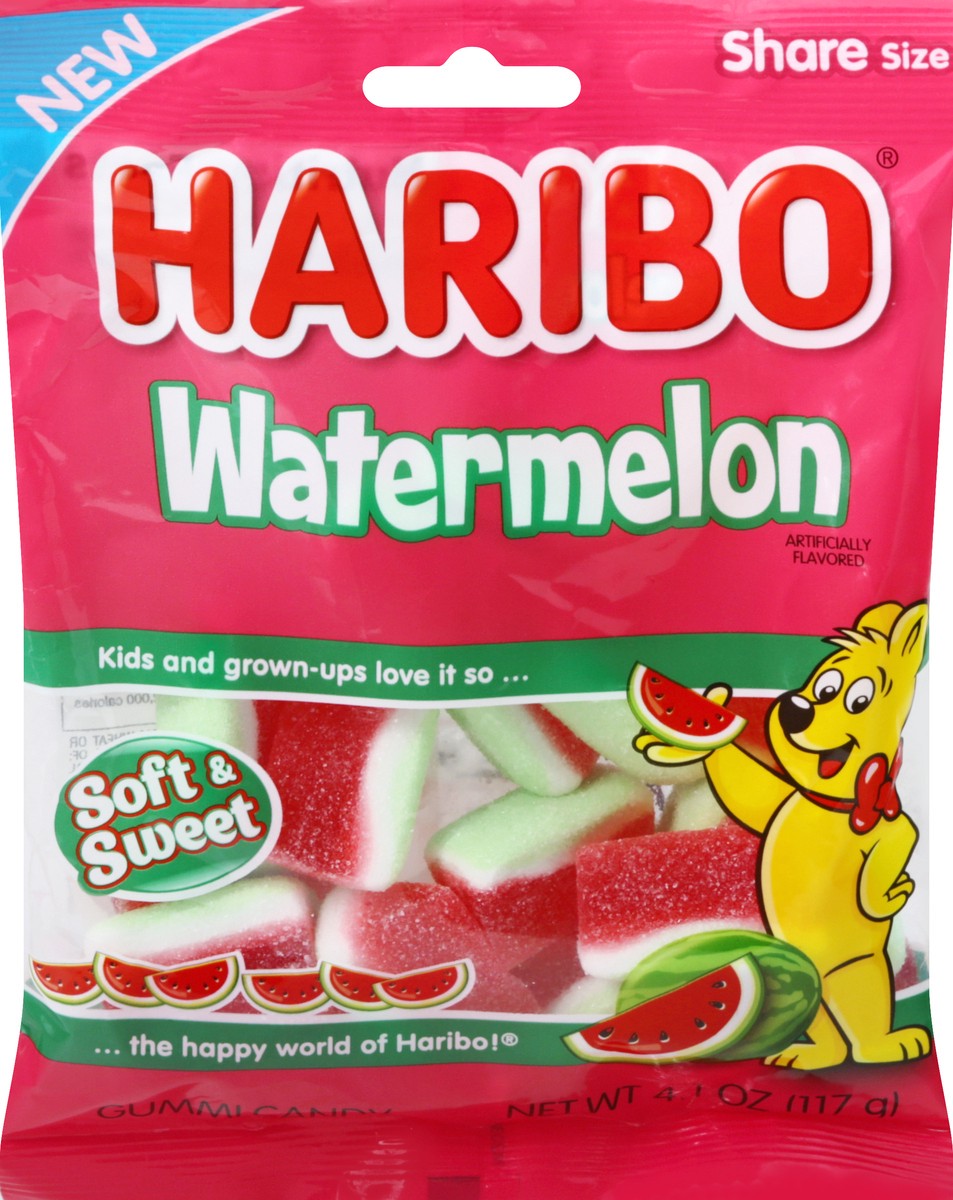 slide 7 of 9, Haribo Watermelon Gummi Candy Share Size 4.1 oz, 4.1 oz