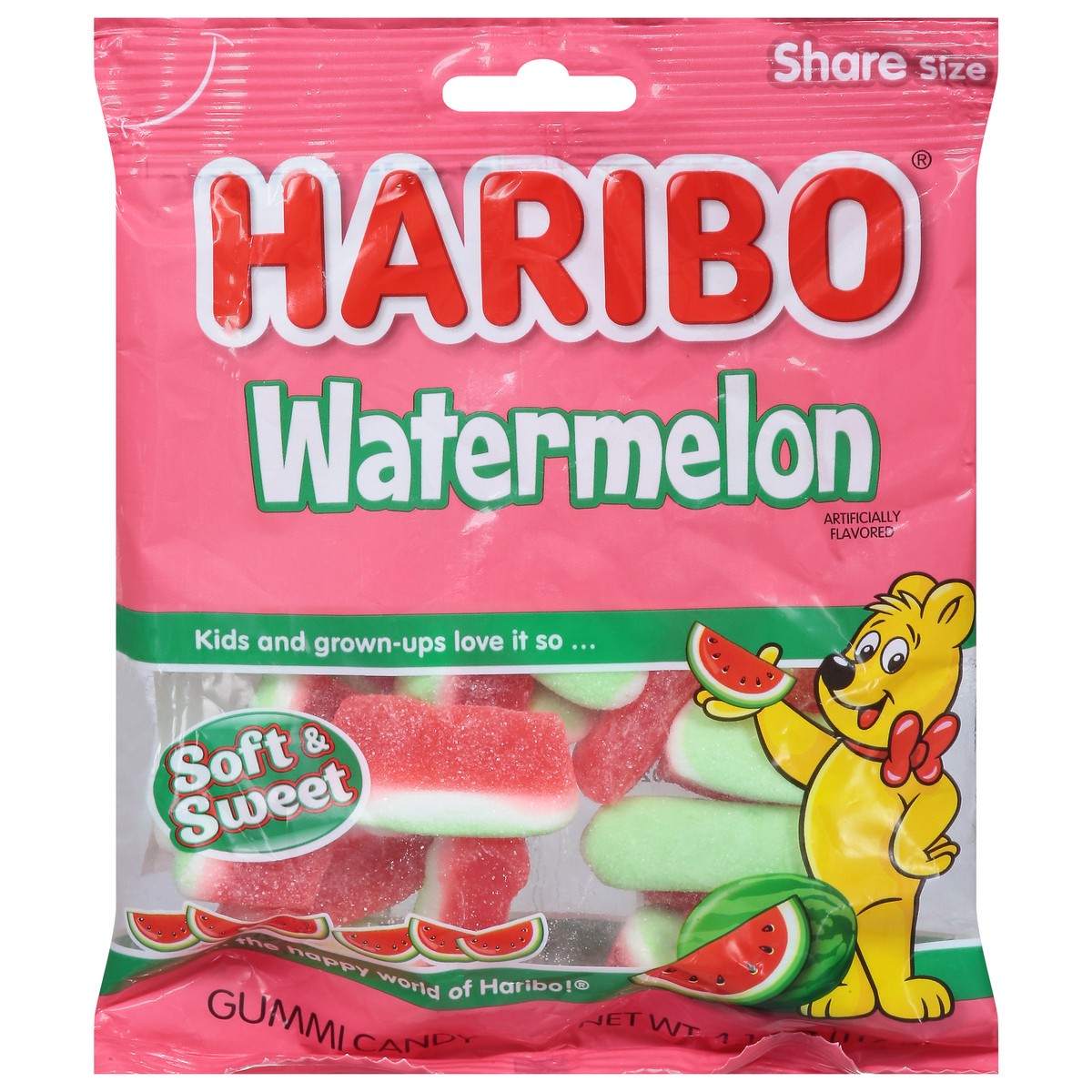 slide 1 of 9, Haribo Watermelon Gummi Candy Share Size 4.1 oz, 4.1 oz