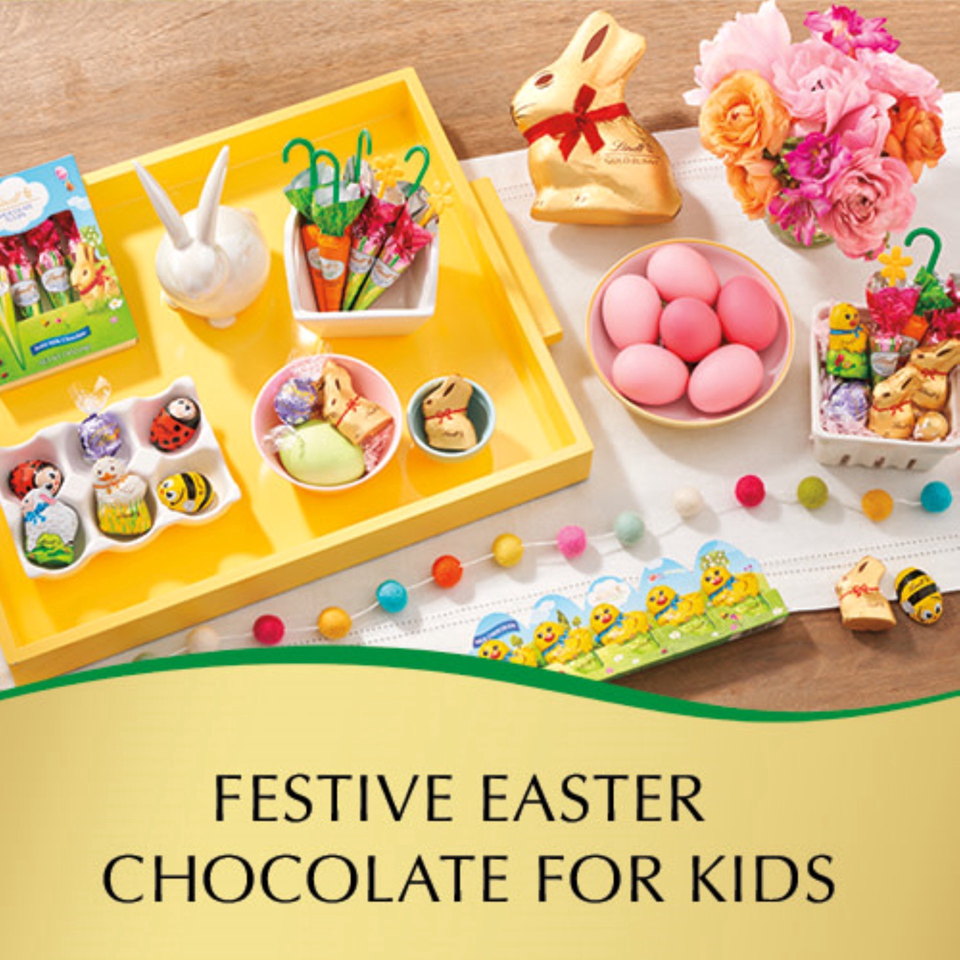 slide 4 of 5, Lindt, Chocolate Tulips, Milk Chocolate, 4 Ct, 1.9 Oz, 1.9 oz