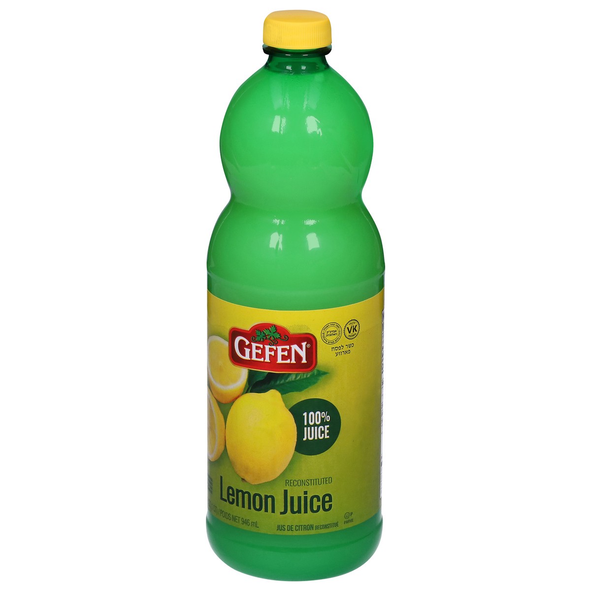 slide 4 of 9, Gefen Lemon Juice 100% - 32 fl oz, 32 fl oz