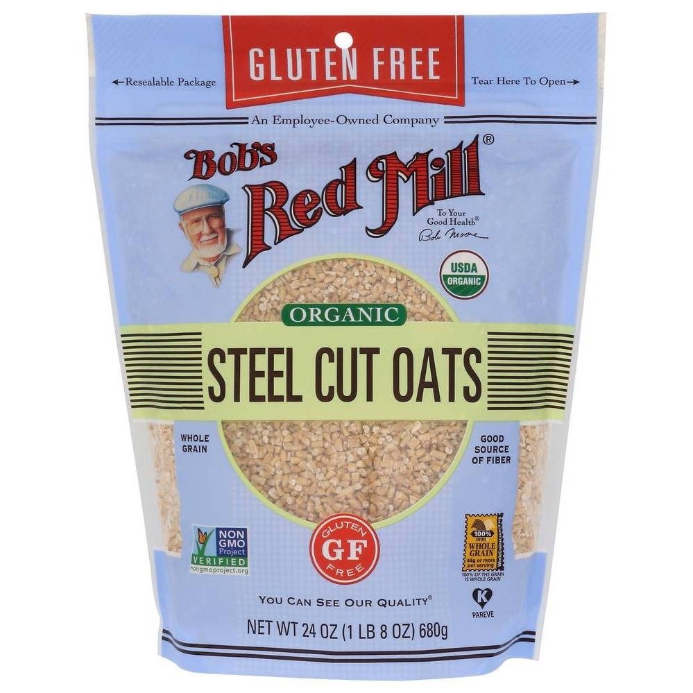 slide 1 of 1, Bob's Red Mill Gluten Free Organic Steel Cut Oats - 24oz, 24 oz