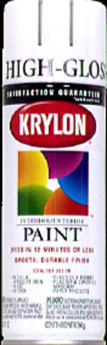 slide 1 of 1, Krylon ColorMaster Flat Spray Paint - White, 12 oz