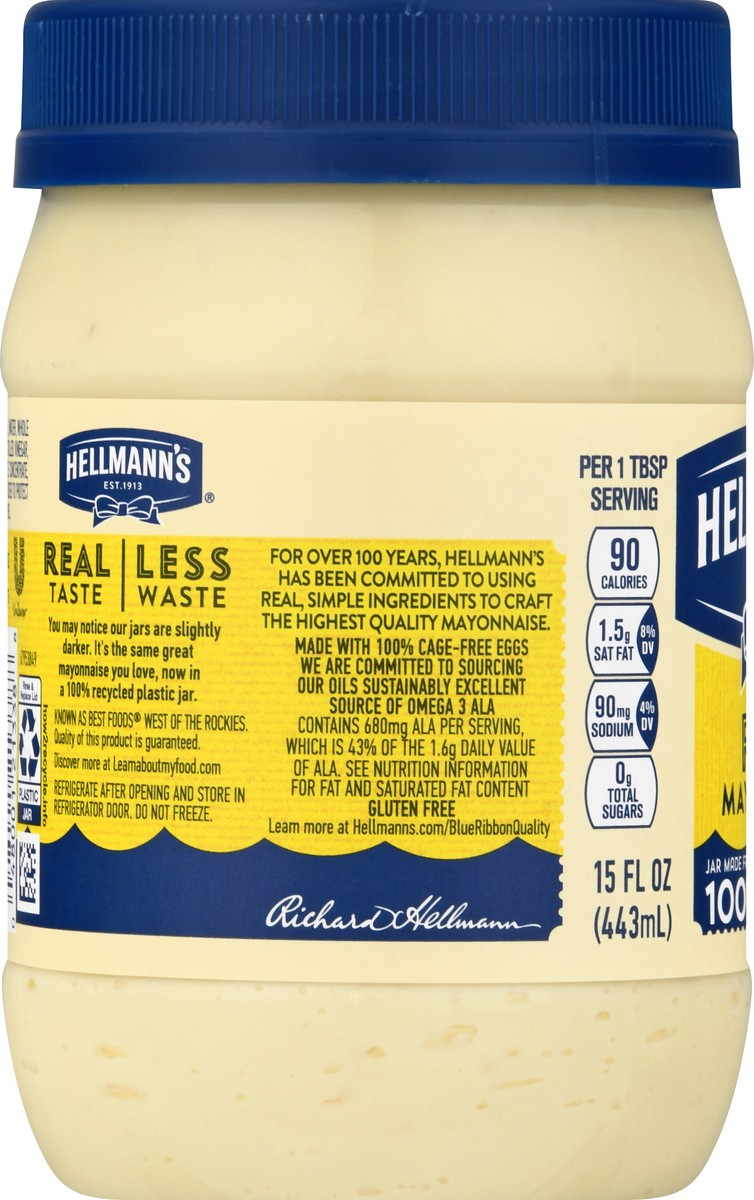 slide 4 of 12, Hellmann's Real Mayonnaise Real Mayo, 15 oz, 15 oz