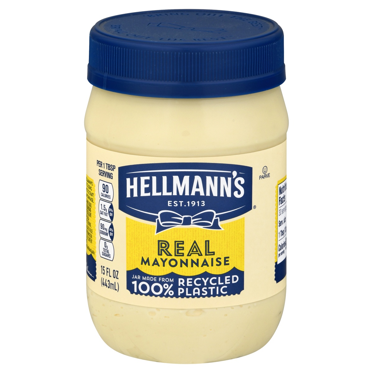 slide 1 of 1, Hellmann's Real Mayonnaise, 15 oz