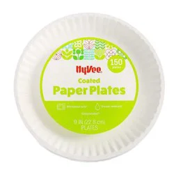 9 inch White Paper Plate