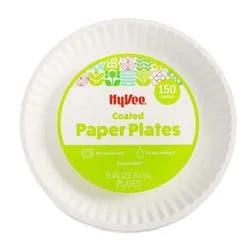 9 inch White Paper Plate