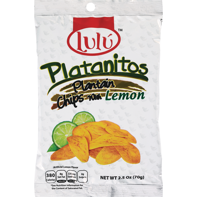 slide 1 of 1, Lulu Platanitos Limon 2.5Oz, 2.5 oz