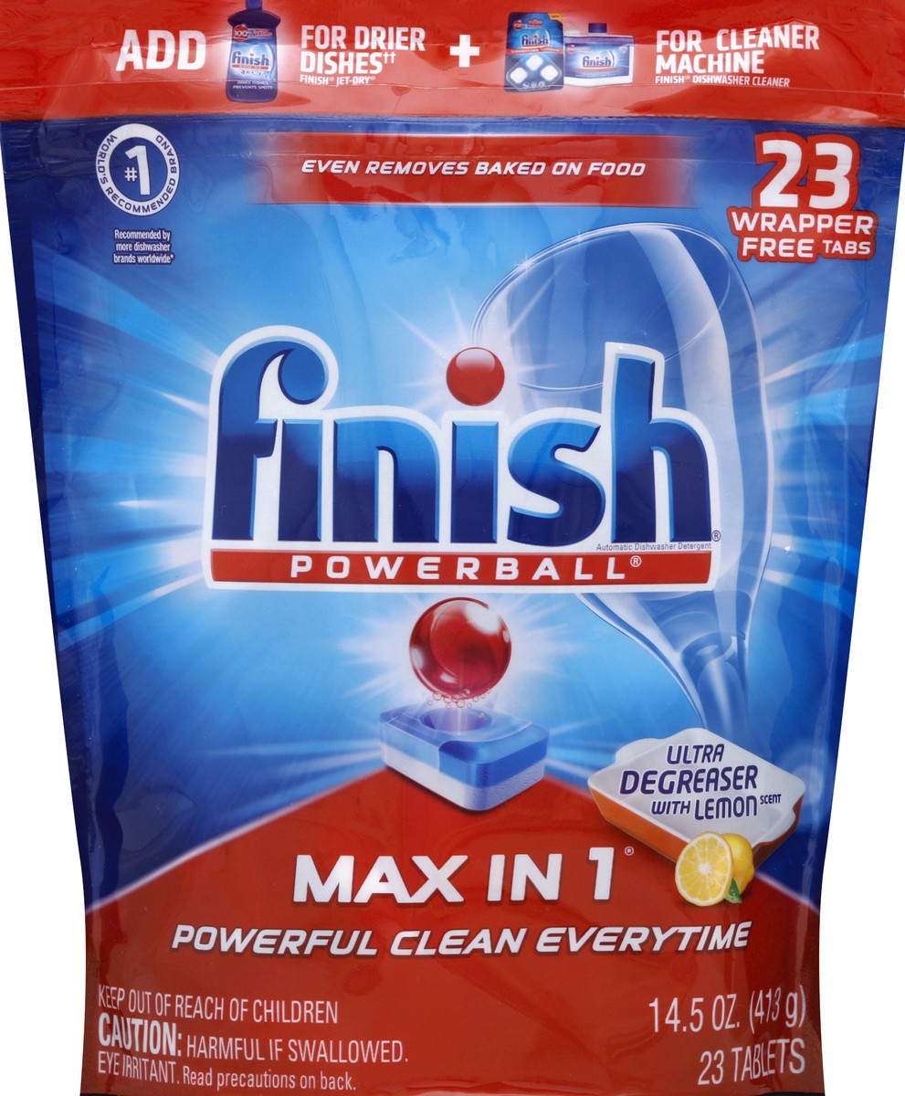 slide 6 of 6, Finish Automatic Dishwasher Detergent 23 ea, 23 ct